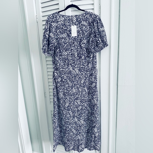 NWT A New Day Floral Dress / Navy & White / XXL - Picture 2 of 10